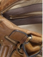 BAY camel brown leather tote handbag Retail Price 1200€