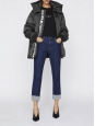 High waist skinny boyfriend dark blue jeans Retail price €370 Size 29