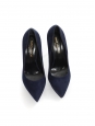 THE JANIS navy blue suede leather platform pumps Retail price €560 Size 36