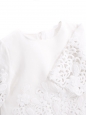 Robe Harper en ramie blanc manches courtes dentelle fleurie Taille XS