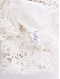 Robe Harper en ramie blanc manches courtes dentelle fleurie Taille XS