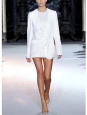 Veste blazer découpe asymétrique blanc cygne Px boutique 1100€ Taille 36