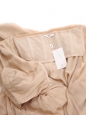 Robe bustier longue en mousseline de soie rose pâle Px boutique 750€ Taille 38