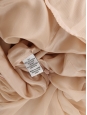 Citrus yellow silk chiffon strapless maxi dress Retail price € 750Size 38
