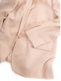 Veste blazer ELLIOT classique en crêpe rose pâle Px boutique $1095 Taille 38
