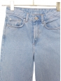 Light blue high waist boyfriend slim jeans Size XXS
