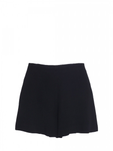 Black crepe high waisted shorts Retail price €490 Size 40