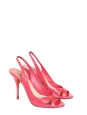 Candy pink patent leather heel sandals Retail price €550 Size 37