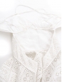 Robe dos nu cintrée et décolleté en dentelle oeillet blanche Prix boutique 1000€ Taille Xs