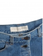 Jupe en jean à boutons en denim bleu moyen Prix boutique 345€ Taille 34/36