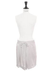 Light lila grey fluid high waist skirt Retail price €290 Size XS