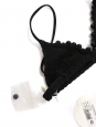 Black triangle bikini swimsuit with beads NEW Retail price €250 Size 34
