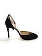 Black faux suede pumps with ankle strap NEW Retail price €600 Size 37.5