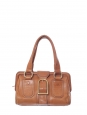 Camel brown and gold brass ELLA Doctor's handbag Fall 2004 Retail price $1100