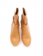 Camel yellow leather heel ankle boots Retail price €690 Size 41