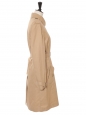 Manteau trench en coton beige camel et boutons écaille Prix boutique 540€ Taille 38/40