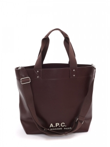 TEDDY Cognac brown leather cabas handbag with long strap Retail price €425