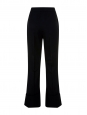 ANGELA Angela kick-flare cropped black wool crepe pants Retail price €525 Size 36/38