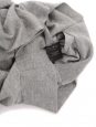 Pull col rond drapé en cachemire et soie gris clair Prix boutique 500€ Taille XS/S