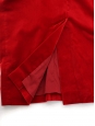 Cardinal red velvet high waist midi length skirt Retail price €330 Size XS