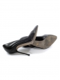 Escarpins stilettos bout pointu en cuir noir Prix boutique 450€ Taille 37