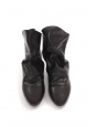 DOEY black supple leather low heel ankle boots Retail price €450 Size 37.5