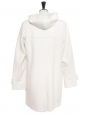 Manteau duffle-coat en laine et cachemire blanc ivoire Prix boutique 600€ Taille 40