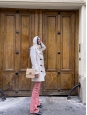 Manteau duffle-coat en laine et cachemire blanc ivoire Prix boutique 600€ Taille 40