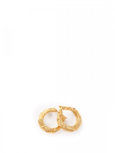Gold clip hoop earrings