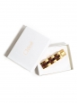 Bracelet chaîne en laiton doré et cuir rouge bordeaux NEUF Prix boutique 490€