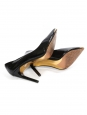 Pointy toe black patent leather stiletto heel pumps Retail price €175 Size 40