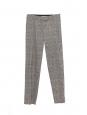 Prince of wales black and white checked wool pants Retail price $560 Size 38