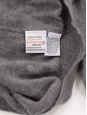 Dark grey cashmere V-neck sweater Retail price €240 Size M