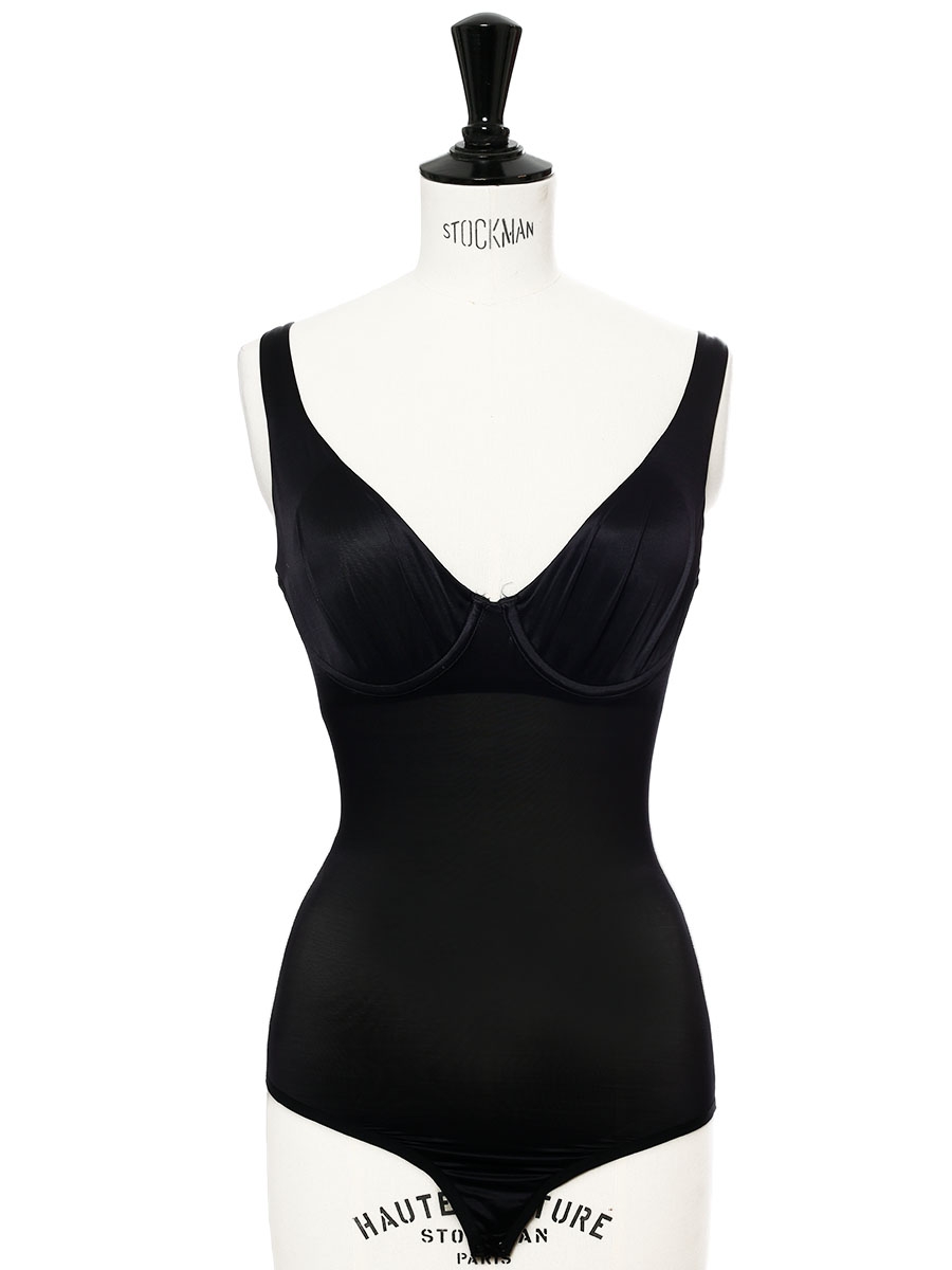 Boutique WOLFORD Black stretch-jersey bodysuit NEW Retail price