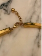 Collier DARCEY en laiton doré et perle blanche Prix boutique 600€