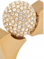 DARCEY gold-tone brass ring with Swarovski crystal pearl Retail price €288 Size 52