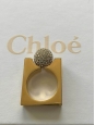 DARCEY gold-tone brass ring with Swarovski crystal pearl Retail price €288 Size 52