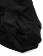 Black crêpe heart shape neckline cinched dress Retail price €550 Size 40