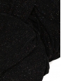 Robe de cocktail drapée dos nu noire pailletée Px boutique 1500€ Taille 36 à 38
