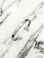 T silver bracelet in Tiffany's style