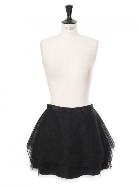 Mini jupe ballerine en tulle noir Prix boutique 475€ Taille 38/40