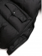 Manteau parka doudoune ARMY noire col fourrure agneau du tibet Prix boutique 1000€ Taille 36