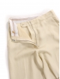 Pantalon à pli évasé beige crème Prix boutique 550€ Taille 36
