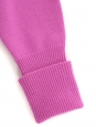 Bright purple round neck cashmere sweater Retail price €880 Size XS/S