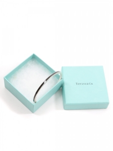 Black enamel and silver bangle bracelet Retail price $800