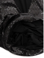 Mini robe de cocktail moulante décolleté V plongeant brodée de sequins brillants noirs Px boutique 1900€ Taille S