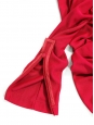 Robe de cocktail asymétrique en jersey rouge rubis Prix boutique 700€ Taille 36