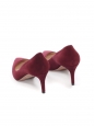 Low heel burgundy suede leather pumps Retail price €600 Size 36