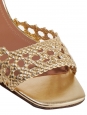 PROCIDA Gold woven leather heels sandals with ankle strap Retail price €405 Size 41