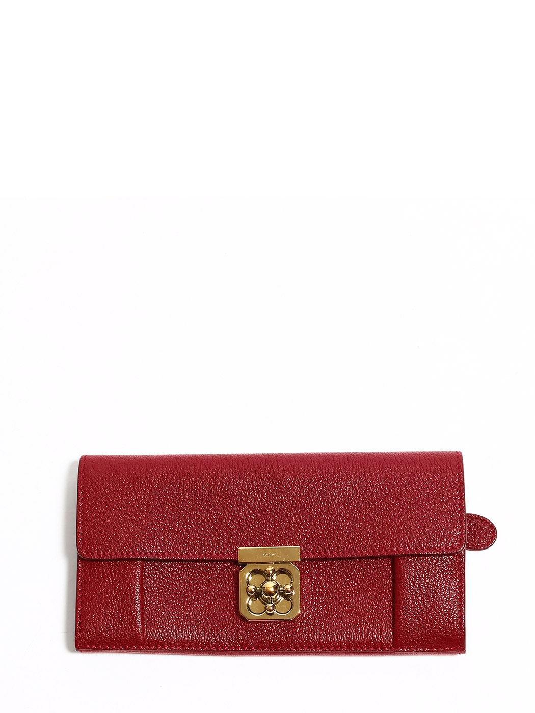 chloe red wallet